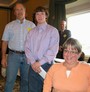 Steve Smythe, Jimmy Cramer and his Mother. Jimmy won and progresses to the Brockport finals.